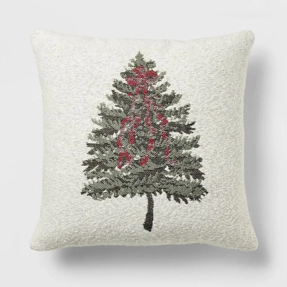 Woven Tree Throw‎ Pillow - Threshold Studio McGee, Target Christmas 2023